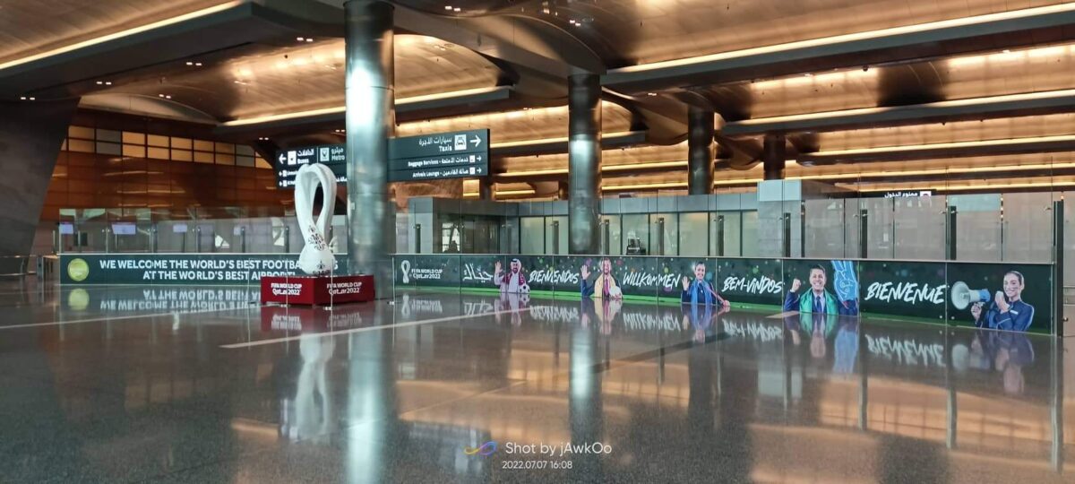 Skytrax branding at hia